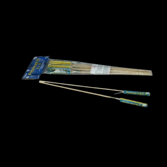 Pfeifrakete Kaliber B mit Silbercrackern und Knall "Funke" FR-W12-CS