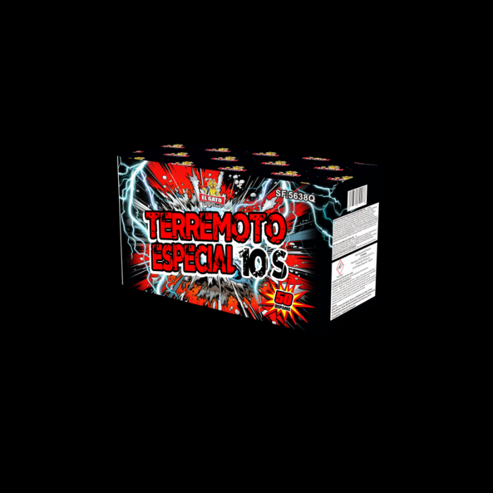 Terremoto Especial 10s "El Gato" 50 Schuss Batterie