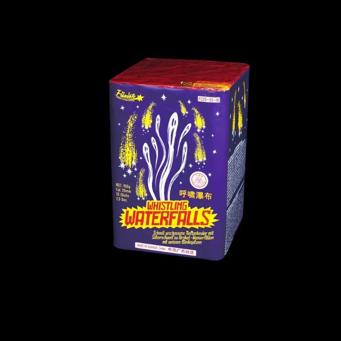 Whistling Waterfalls "Funke" 25 Schuss Batterie