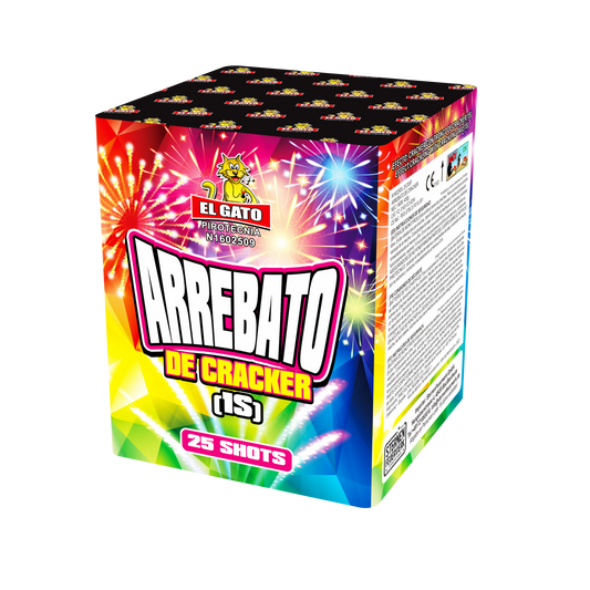 Arrebato de Cracker 1sek "El Gato" 25 Schuss batterie