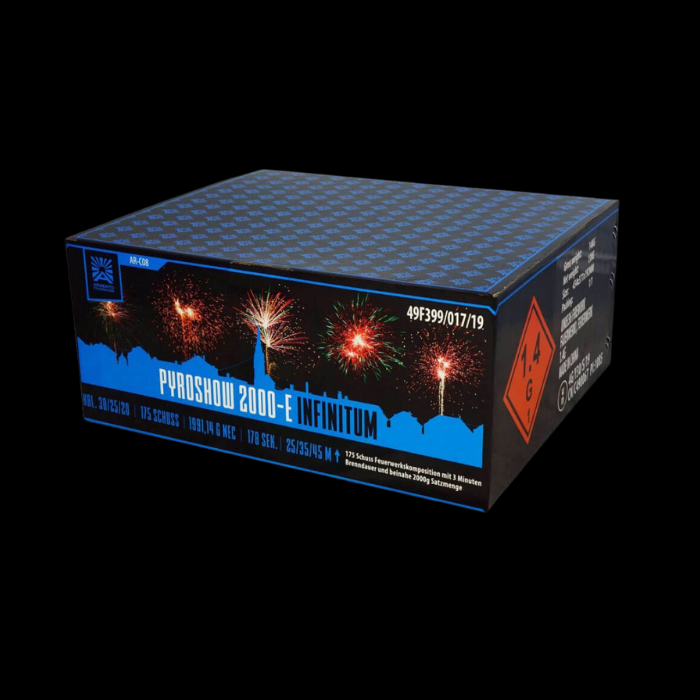 Pyroshow 2000-E Infinitum "Argento" 175 Schuss Verbund