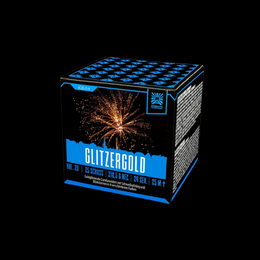 Glitzergold "Argento" 25 Schuss Batterie