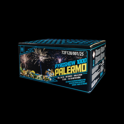 Pyroshow 1000-A PALERMO "Argento" 96 Schuss Verbund