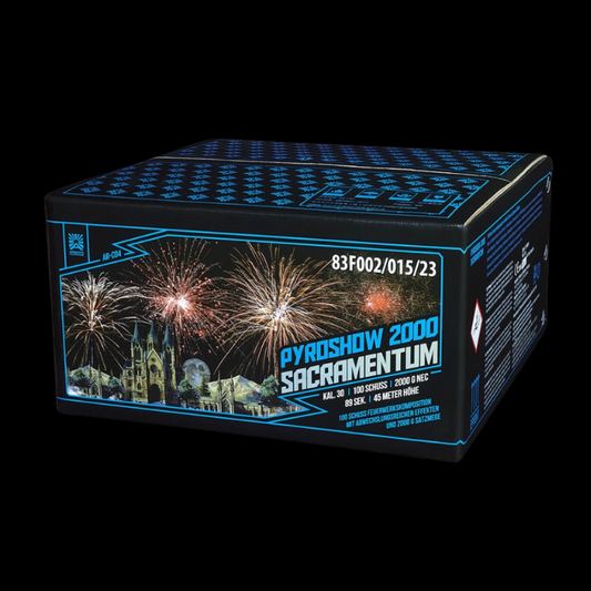 Pyroshow 2000 Sacramentum "Argento" 100 Schuss Verbund